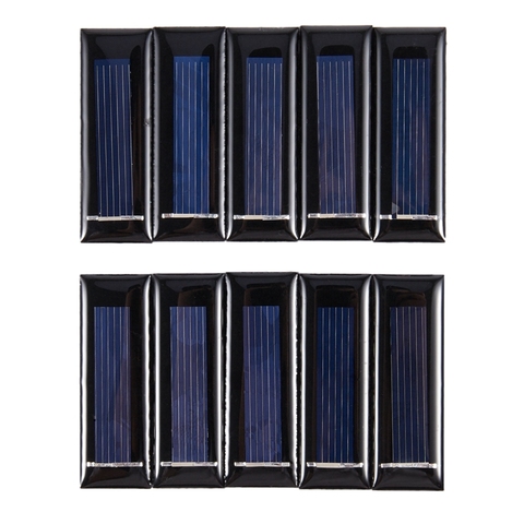 10Pcs Mini Solar Panel New 0.5V 100mA Solar Cells Photovoltaic panels Module Sun Power battery charger DIY 53*18*2.5mm ► Photo 1/6