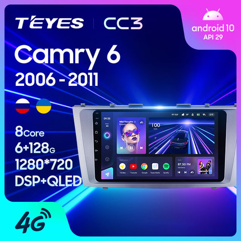 TEYES CC3 For Toyota Camry 6 XV 40 50 2006 - 2011 Car Radio Multimedia Video Player Navigation stereo GPS Android 10 No 2din 2 din dvd ► Photo 1/6