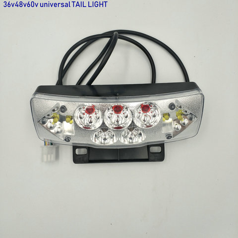 36v48v60v universal flashing light tail+braking light turning+running light for electric scooter bicycle pedal scooter tricycle ► Photo 1/6