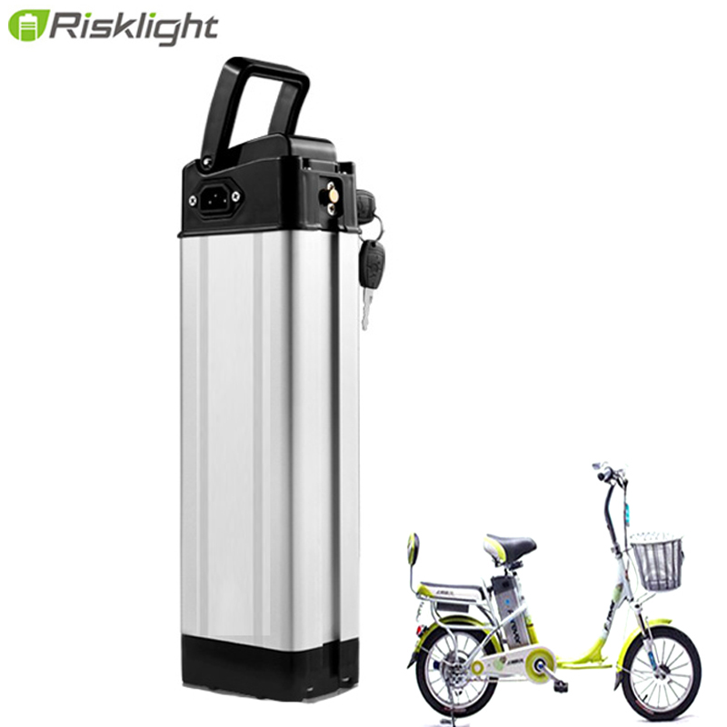 24V 36V 48V Lithium Battery SilverFish Battery for 350W 500W Electric Bicycle 