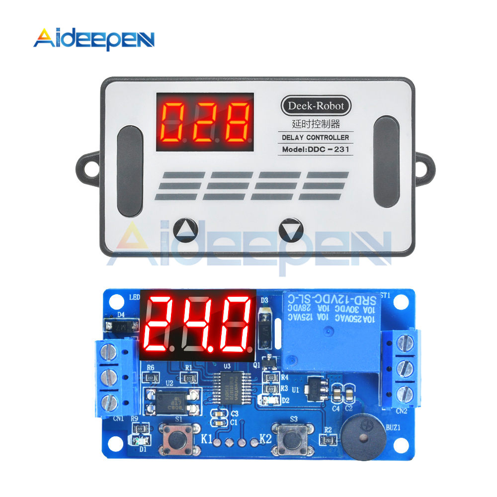 Electronic Timer Switch 12V Digital LED Display Delay Timer Control ...
