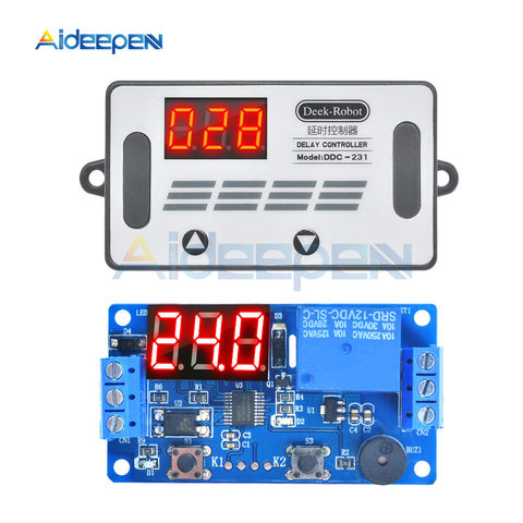 DC 12V Time Delay Relay DDC-231 Time Relay Programmable Timing Relay Control Switch PNP sensor Trigger PLC Automation Car Buzzer ► Photo 1/6