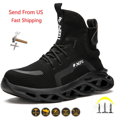 Men Winter Safety Boots Are Light and Comfortable Steel Toe Cap Anti-piercing Industrial Outdoor Work Shoes Foot Protection ► Photo 1/6