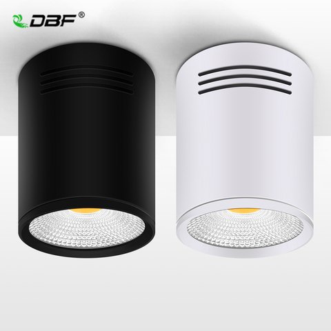 [DBF]Dimmable LED COB Surface Mounted Downlight 3W/5W/7W/10W/12W/15W White/Black Housing AC85-265V Ceiling Spot Light Home Decor ► Photo 1/6