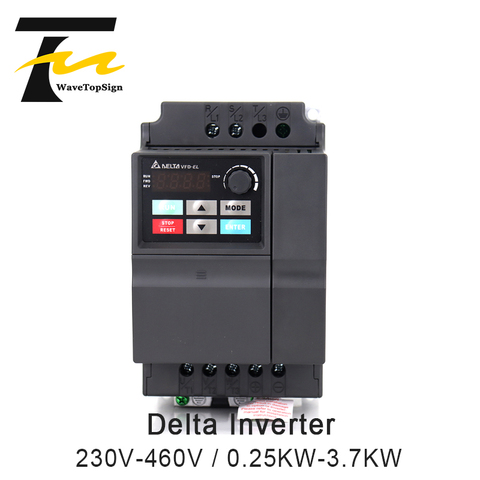 Original Delta Inverter VFD-EL VFD002/037/004/007/015/022 EL43A EL21A/230V 460V 0.2KW 3.7KW ► Photo 1/6