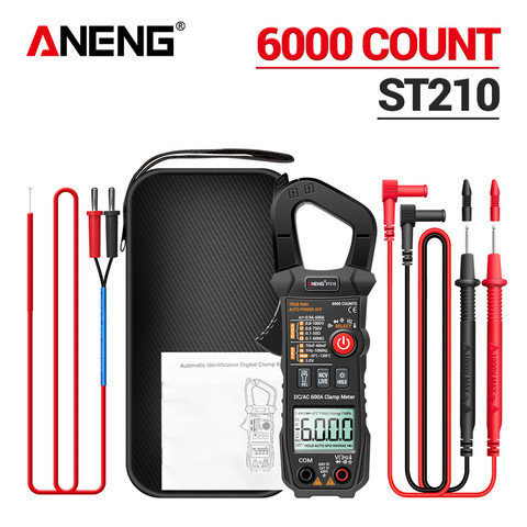 ANENG ST210 Professional True RMS 6000 Counts Clamp Meter DC/AC 600A Digital Multimeter Clamp Current Tester for Eletric Tool ► Photo 1/6