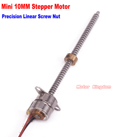 Micro 50mm Stroke Linear actuator Mini 10mm Stepper motor 5V  2 phase 4 wire Mini Precision Stepping Motor ► Photo 1/6