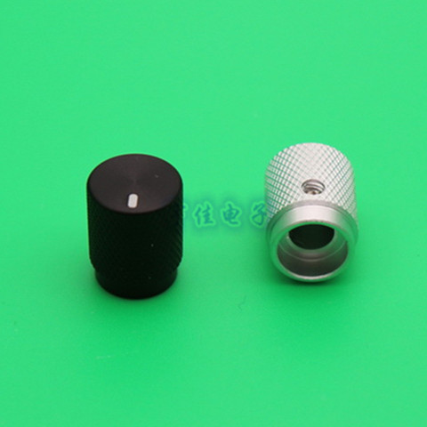 5 Piece 12.5 * 16mm aluminum knob potentiometer audio / amplifier / chassis adjustment cap round hole 6mm ► Photo 1/4
