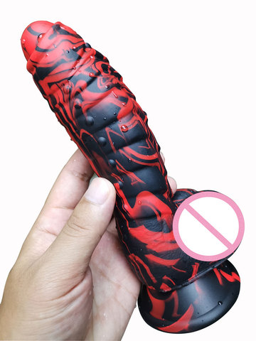 CPWD Soft Silicone Dildo Realistic Simulation Dinosaur Scales Dildo & Suction Cup G-spot Big Anal Dildo Strapless Dildo Strapon ► Photo 1/6