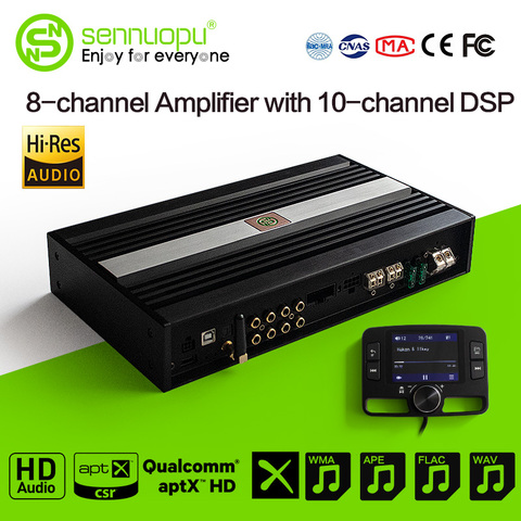 Sennuopu Car DSP Amplifier for Speakers HD Bluetooth Audio Media Player with Digital Signal Processor Upgrade HI-FI Sound System ► Photo 1/6