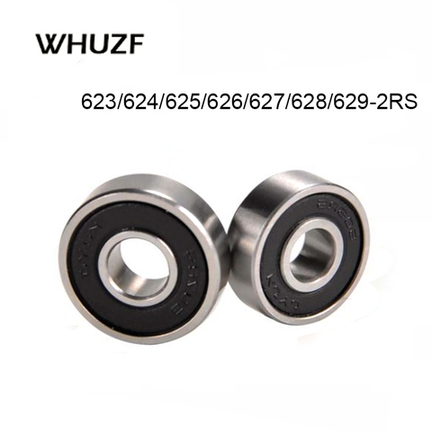 1/10pcs 623-2Rs 624-RS 625RS 626-2RS 627-2RS 628-2RS 629-2RS RS 2RS Rubber Sealed Deep Groove Ball Bearing Miniature Bearings ► Photo 1/6