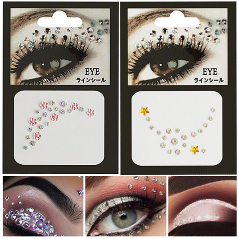 9 Styles Body Paint Glitter Festival Party Face Makeup Gems Rhinestone  Jewel Body Tattoo Stickers Eye Gems Stickers Makeup - Price history &  Review, AliExpress Seller - BetterDo Store