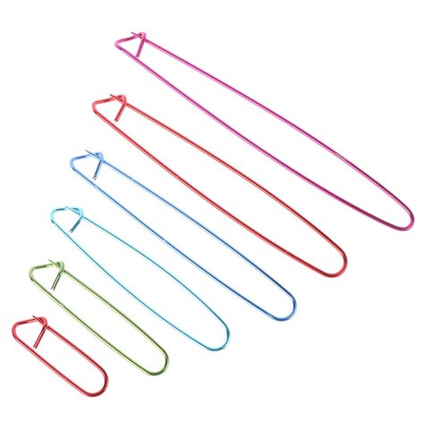 Hot sale 6pcs Marker Stitch Holder Needle Clip Craft Safety Pins Knitting Crochet Weaving Sewing Tools ► Photo 1/6