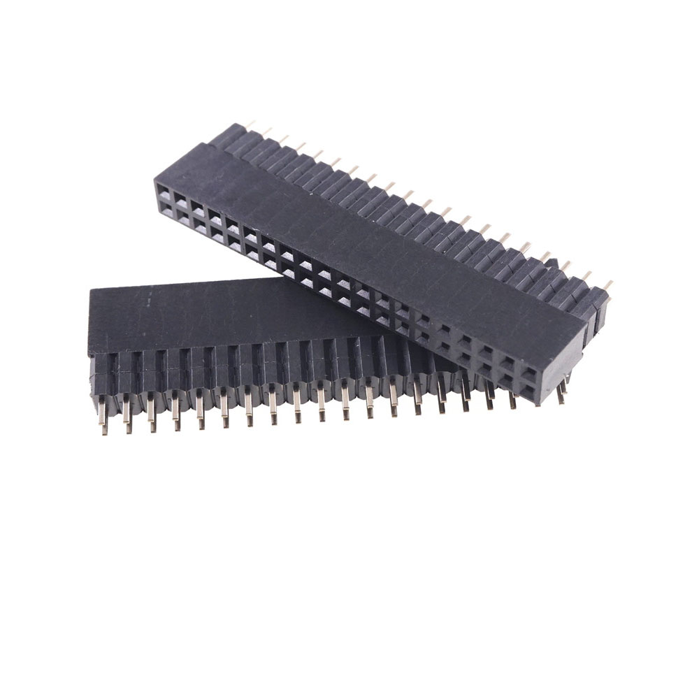 10Pcs PC104 2.54mm Pitch 2x20 Pin 40 Pin Female Double Row Long Pin Header Strip 