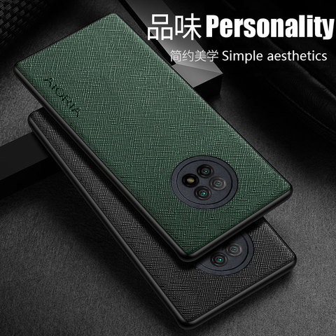 Case for Xiaomi Redmi Note 9T 5G 9S 9 Pro Case TPU Around The Edge Protection Perfect High Quality PU Leather + Silicone Case ► Photo 1/6