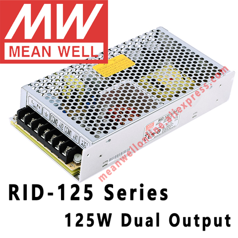 Mean Well RID-125 Series AC/DC 5V/12/24V/48V Dual Output Switching Power Supply meanwell online store ► Photo 1/2