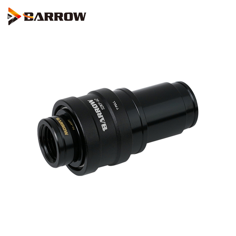 Barrow Wate Valve Male To Female Water Cooling  Quick Disconnect Connector Stop Brass Fittings ,Black Silver Bold TZKMF-V2 ► Photo 1/6