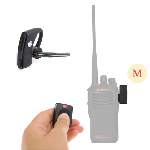 Wireless Walkie Talkie Bluetooth PTT Headset Earpiece For  HYT TC610 TC500 Motor GP300 GP308 GP68 GP88 Radio ► Photo 1/6