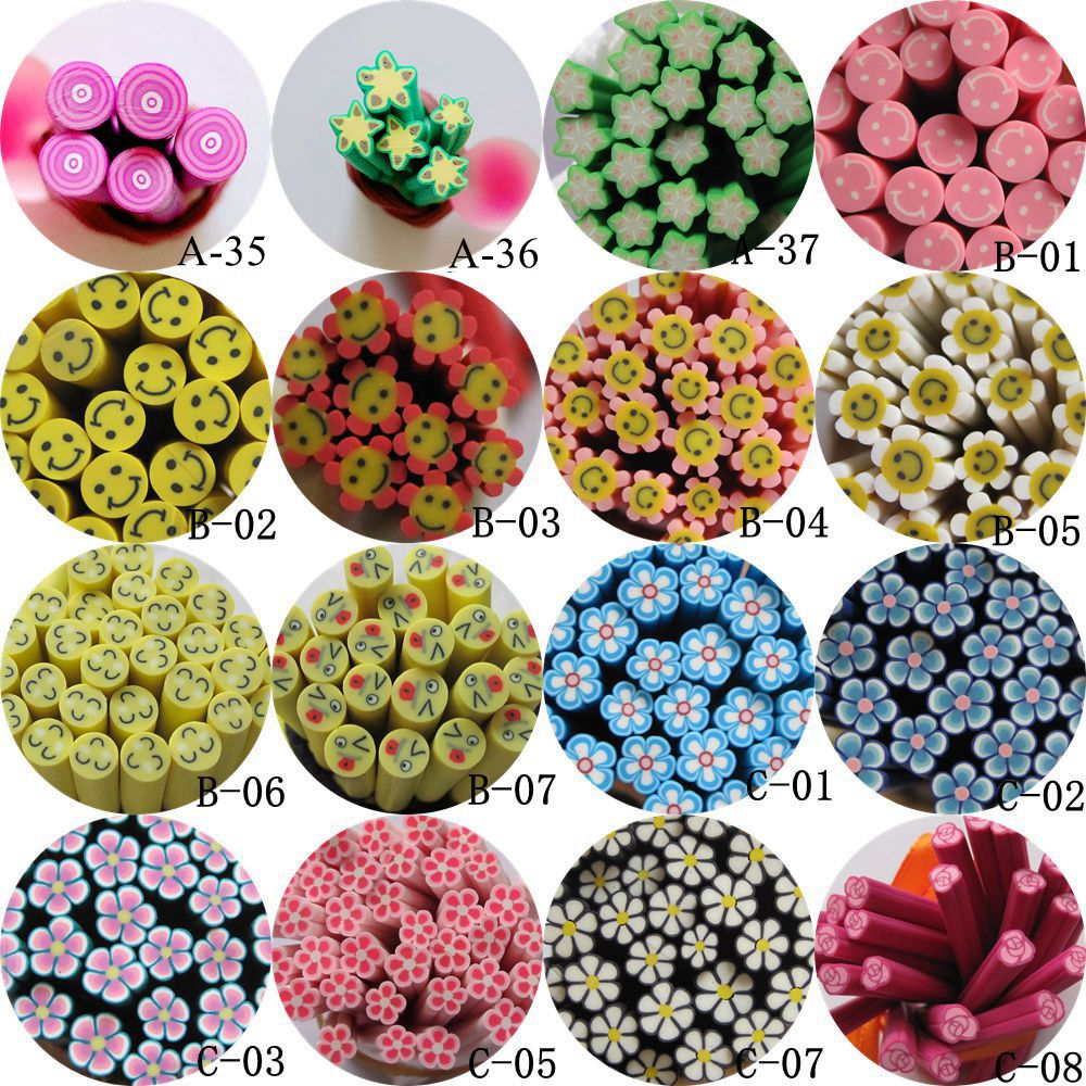 Fimo Polymer Clay Cane Nail Art Fruit Canes Rods Sticker - China