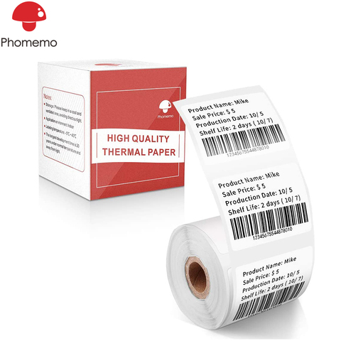 Phomemo Self-Adhesive Label Paper Multi-Purpose Square Printable Sticker Labels for Phomemo M110 Printer Thermal Paper Rolls ► Photo 1/6