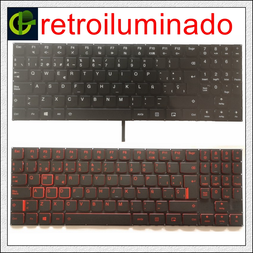 New For Lenovo Legion Y520-15IKBM Y520-15IKBN Keyboard Red backlit Latin Spanish 