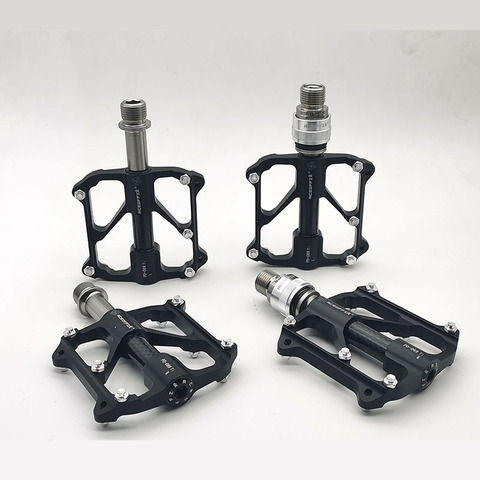 Ultralight Titanium Axles CNC Pedals For Brompton Foldable Bicycles MKS Black 