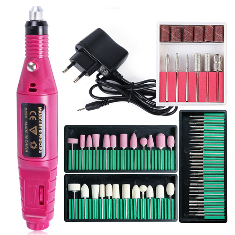 Electric Nail Drill Machine Set 20000RPM Apparatus For Manicure Milling Cutter Removing Gel Polish Pedicure Tools Kit HBS-011P-1 ► Photo 1/6