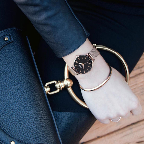 Women Simple Dial Wrist Watches Luxury Female Magnetic Watches Clock Reloj Mujer Zegarek Damski ► Photo 1/6