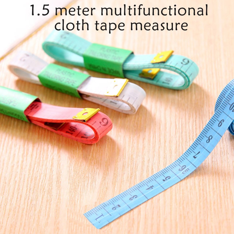 Mini Retractable 1.5M Sewing Tailor Cloth Soft Flat Tape Body Measure Ruler S 