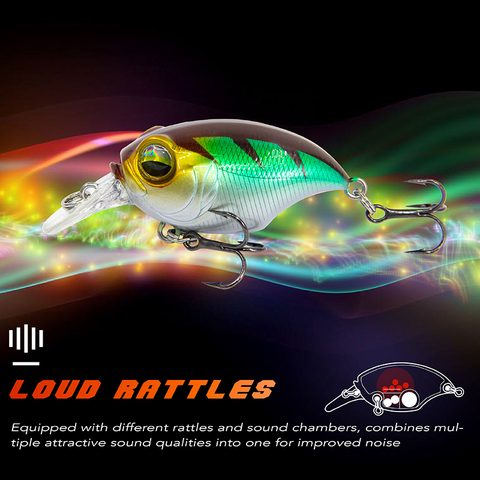 Banshee High Quality New Crankbaits Fishing Lure Wobblers For Pike Bass Perch Baits For Trolling Minnow Wobbler Floating 42mm 8g ► Photo 1/6