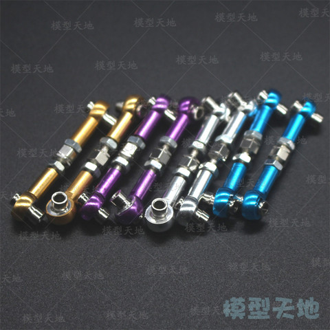 2pcs HSP 102017 122017 Aluminum Alloy Metal Front / Rear Linkages Servos Link 02012 (10391) 1/10 Upgrade Parts For 94122 94123 ► Photo 1/5