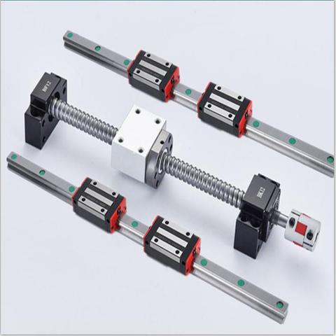 Ballscrew Kit Length-900mm +linear Rails HGR20 Square Guide 2pcs+4pcs HGH20CA /HGW20CC Carriages Blocks For Cnc Machine ► Photo 1/6