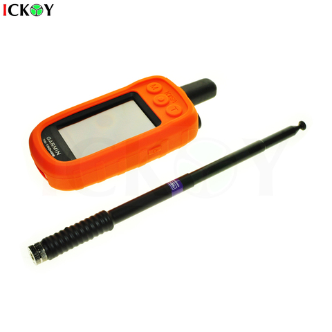 Extendable Telescopic Gain Antenna (Black) + Silicone Protect Case Skin for Garmin Alpha 100 Alpha100 Handheld GPS Accessories ► Photo 1/5