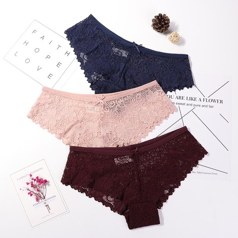 Women's Panties Transparent Hollow Underpanties Breathable Lace Sexy  Underwear Mujer Sexy Panties Low Waist G-strings Thongs New - Panties -  AliExpress