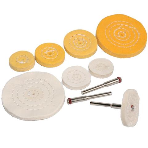 Cotton Cloth Grinding sanding Head Abrasive Buffing Wheel 3mm shank Cotton Thread Polishing mini Brush for Dremel Drill ► Photo 1/6