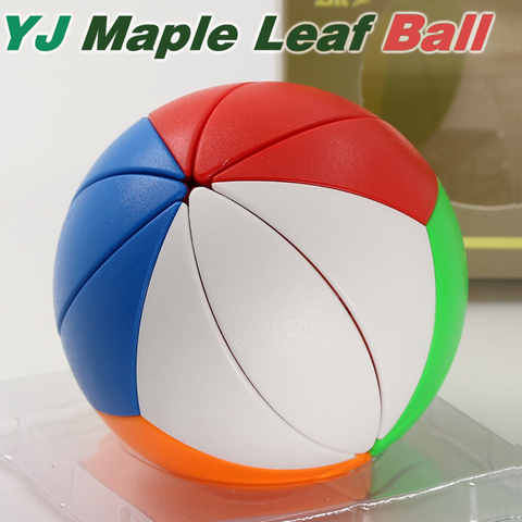 Magic Cubes Puzzle YongJun YJ Maple Leaf Skew Yeet Ball Anti Stress Round Shape Professional Colorful Educational toy game cubo ► Photo 1/6