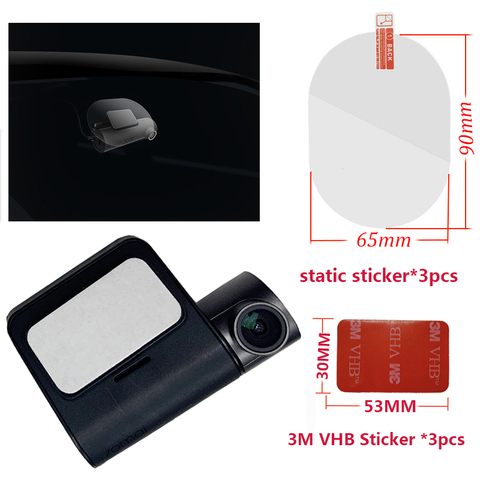For original 70 mai Pro Dash Cam Smart Car DVR 3M Film and Static Stickers, Suitable for 70 mai Pro Car DVR 3M film holder 3pcs ► Photo 1/6