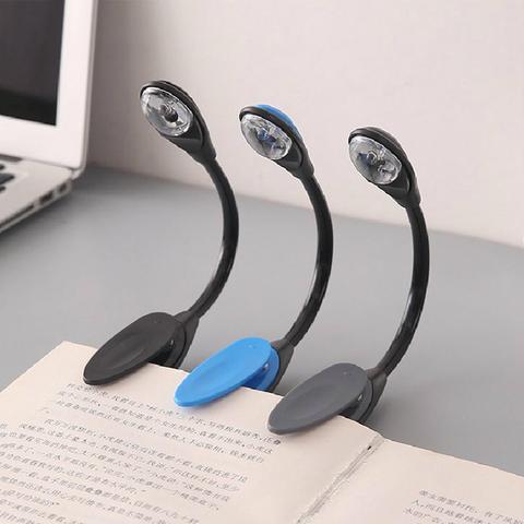 HOT SALES!!! New Arrival LED Book Lamp Mini Clip On Bendable Travel Bedroom Clamp Dorm Reading Light Gift Wholesale Dropshipping ► Photo 1/6