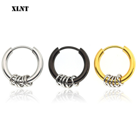 XLNT Fashion Stainless  Earrings For Women Mini Small Hoop Earrings Ear Bone Buckle Round Circle Earrings 10mm-14mm aretes ► Photo 1/6