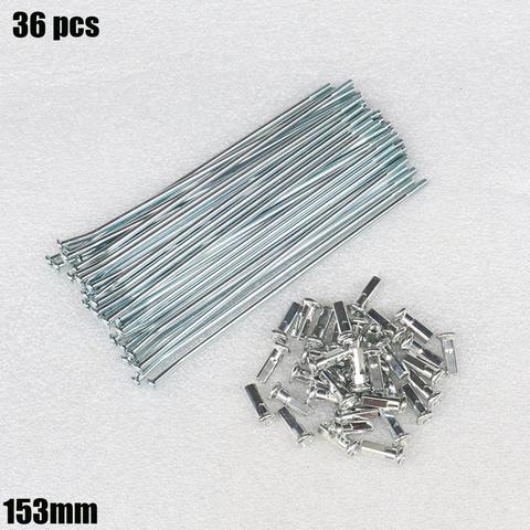 36 pcs 153-187mm 8G spokes 3.5mm width spokes bend For electric bicycle bike motorcycle radios for motorcycle and child bike ► Photo 1/6