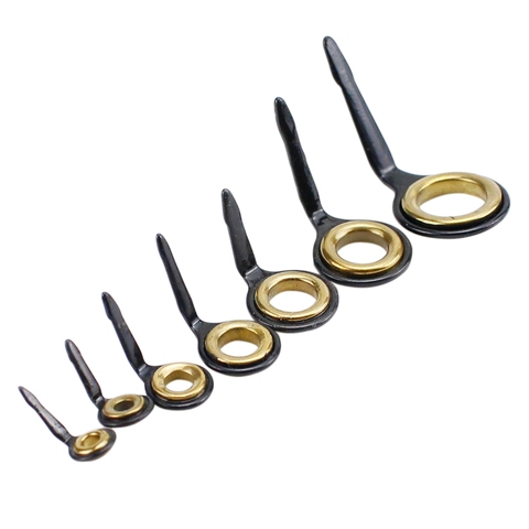 10 Pcs Stainless Steel Fishing Rod Guides Ring Top Fishing Rod Tip Repair Kit 3# 4# 5# 6# 7# 8# 10# Fishing Accessories Kit ► Photo 1/6