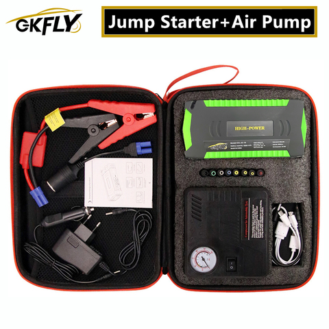 GKFLY Super Power Starting Device 12V 600A Car Jump Starter Air Pump Compressor For Petrol Diesel Car Battery Charger Booster ► Photo 1/6