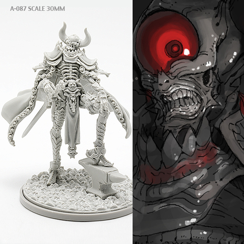 40mm Resin Kits Model  Spiritual devil  Self-assembled A-087 ► Photo 1/3