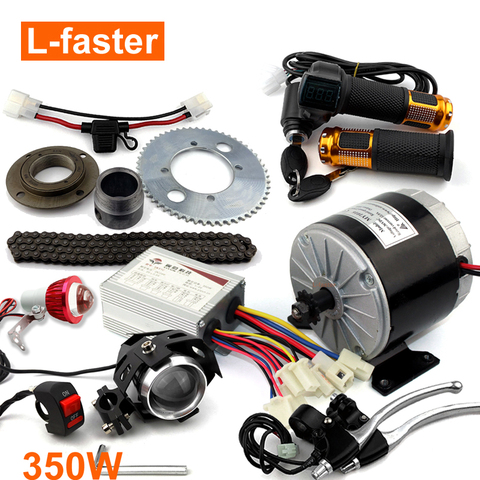 24V36V 350W Electric Scooter Brush DC Motor Kit MY1016 Engine With 25H Chain System Electric Bike Chain-drive Motor Replacement ► Photo 1/6