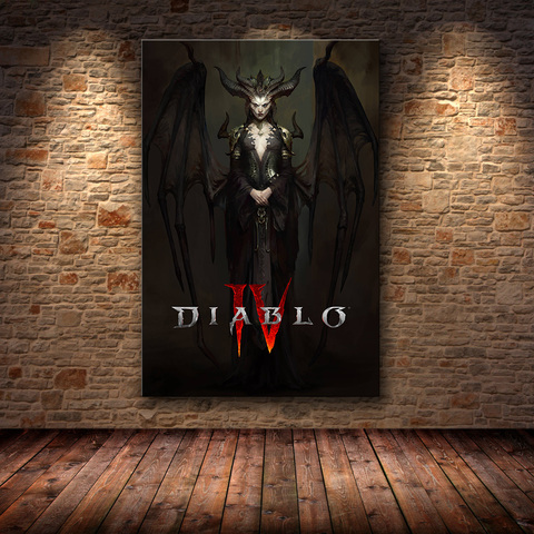 Diablo IV HD Game Poster Lilith Dormitory Home Decor Apartment Decoration Painting Bedroom Wall Stickers Canvas Poster Paintings ► Photo 1/6