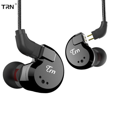 TRN V80 2BA+2DD Hybrid In Ear Earphone HIFI DJ Monitor Running Sport Earphone Earplug Headset With 2PIN Detachable V90\BA5\T3\ST ► Photo 1/6