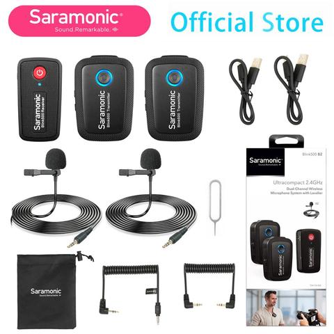 Saramonic Blink500 Wireless Studio Condenser Microphone Lavalier Lapel Interview Microphone for Android iPhone DSLR Cameras ► Photo 1/6
