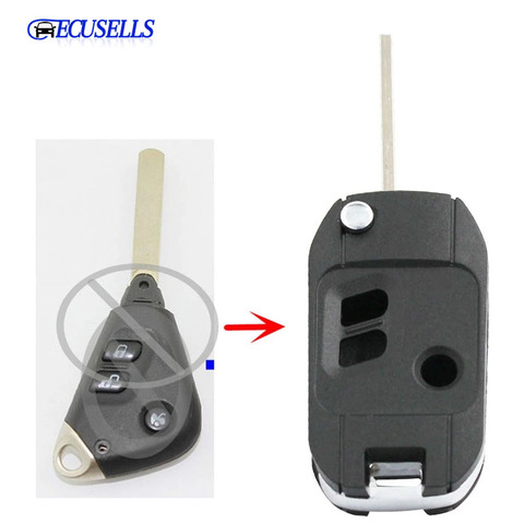 Replacement Shell Modified Folding Remote Key Case Fob 3 Buttons For Subaru Legacy Forester Outback Impreza ► Photo 1/5