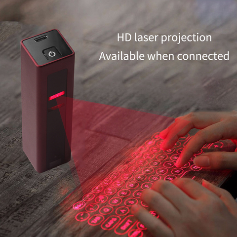 Wireless Bluetooth Keyboard Mini Portable Virtual Laser Projection Keypad For IOS Android Phone Ipad Tablet Computer Laptop ► Photo 1/6