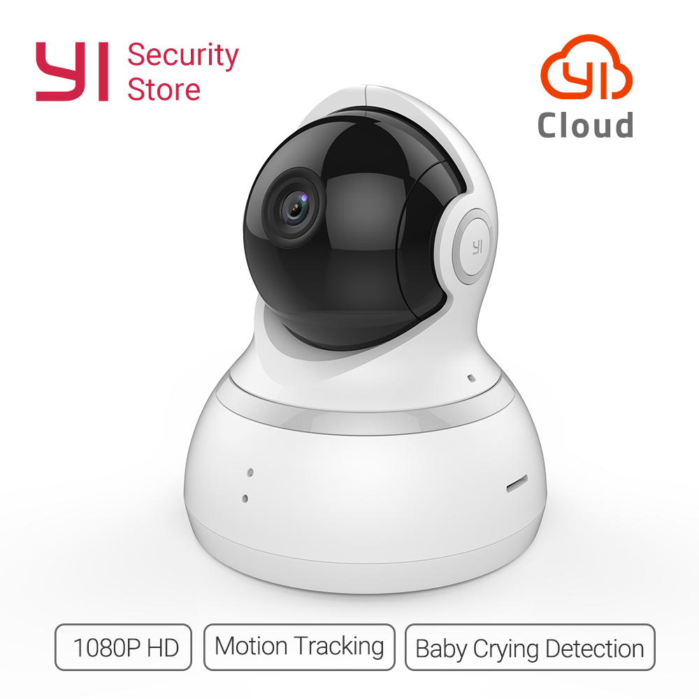 YI Cloud Home IP Camera 1080P Wireless Pan/Tilt/Zoom Smart Tracking Night Vision 